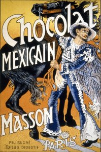 Publicité « Chocolat Mexicain Masson - légèrement sucré et plus digestif ».