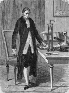 Alexandre (Alessandro) Volta a construit, en décembre 1799, le moteur électrique (ou batterie). Dans « Album de la Science », Éditions Jouvet