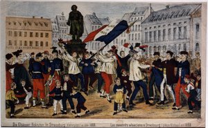 Conscrits alsaciens, Place Kléber à Strasbourg - Unknown artist