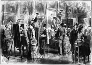 Peintres amateurs au Musée du Louvre - Unknown artist