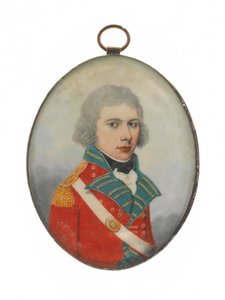 Un officier du 36e régiment (Herefordshire), possiblement enseigne William Tunstall