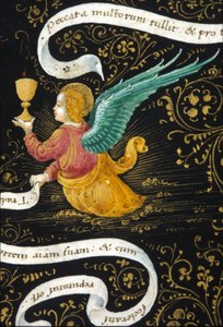 Ange portant un calice. Miniature de Belbello da Pavia - Unknown artist