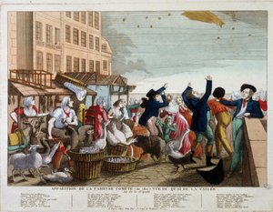 Apparition de la célèbre comète (1811) vue du Quai de la Vallée à Paris - chanson sur l