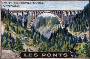 Architecture et génie civil : représentation du pont Hundwilertobel dans le canton d