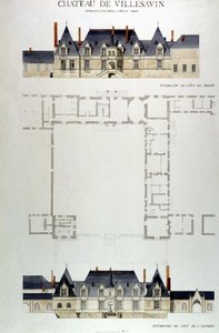 Architecture du Château de Villesavin, Tou en Sologne, Loir et Cher (41) - Unknown artist