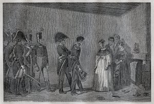 Arrestation de la duchesse de Berry (1798-1870 Marie-Caroline de Bourbon-Sicile) à Nantes le 7 novembre
