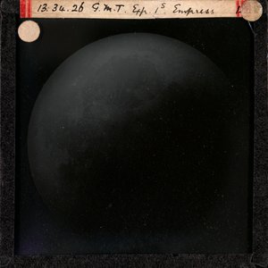Diapositive astronomique sur plaque de verre de l