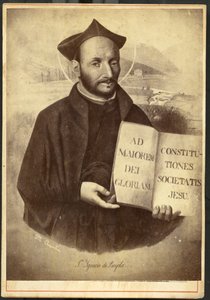 Azpeitia : Portrait peint de Saint Ignace de Loyola, fondateur de la Compagnie de Jésus et des Jésuites - Unknown artist