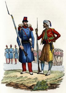 Bataillon de la Légion étrangère formé et envoyé en Algérie en 1831 ; bataillon de cavaliers indigènes, formé et envoyé en Algérie en 1841. Dans « Storia d