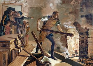 Bernard Palissy (1510-1589), céramiste français travaillant à la fusion de ses émaux