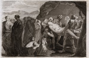 Bible de Royaumont, Ancien Testament : Mort de Sara. Sara (Sarah) meurt. Abraham pour l