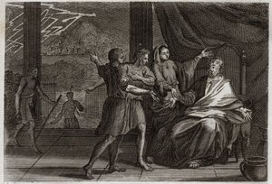 Bible de Royaumont, Ancien Testament : Les amis de Job. Job, au lieu d
