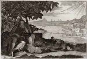 Bible de Royaumont, Ancien Testament : Lierre desséché. Dieu montre par un exemple sensible à son prophète Jonas combien il aime les hommes et combien il souffre lorsqu