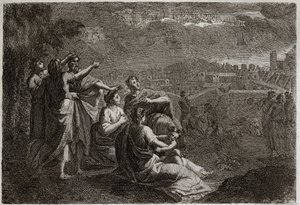 Bible de Royaumont, Ancien Testament : Prédictions sur Jérusalem. Illustration de 1811. - Unknown artist
