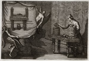Bible de Royaumont, Ancien Testament : La table des pains de proposition dans le Tabernacle. Illustration de 1811. - Unknown artist
