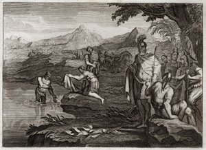 Bible de Royaumont, Ancien Testament : Guerre de Naaman. Naaman, général de l
