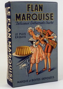 Boîte de produit « Flan Marquise: Délicieux entremets sucrés », 19ème siècle