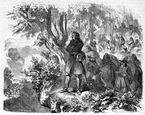 Camisards dans les Cévennes. Gravure du 19e siècle