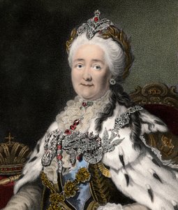 Catherine II La Grande 1729-1796 - gravure - 19ème siècle - Unknown artist