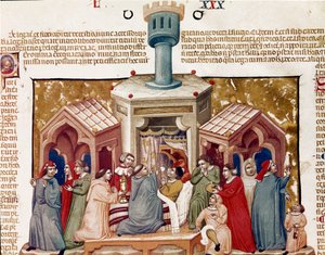 Cérémonie de viatique donnée à un mourant (Miniature)