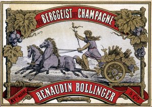 Étiquette de champagne “Renaudin Bollinger”