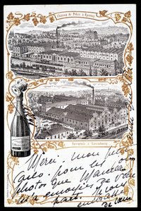 Château de Pékin à Epernay et succursale luxembourgeoise du champagne "Mercier", début du 20e siècle