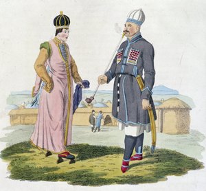 Homme et femme Cherkess (Caucase)