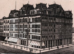 Chicago, États-Unis : vue de Field, Leiter & Co. (Field, Leiter & Co. Department Store). dans « Le Monde Illustré 168 vues» Non daté (fin du XIXe siècle) - Unknown artist