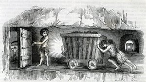 Enfants travaillant dans les mines de charbon en Angleterre