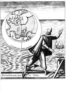 Christophe Colomb - dans "Nova Tipus Transacto Navigatio Novi Orbi" par Philoponus Honorius