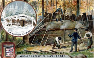 Chromolithographie, image Liebig.