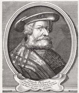 Claude Ptolémée (v. 90 - v. 168), astronome, mathématicien et géographe grec. Gravure du 19ème siècle - Unknown artist