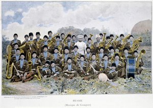 Groupe de musique cosaque en Russie au 19ème siècle