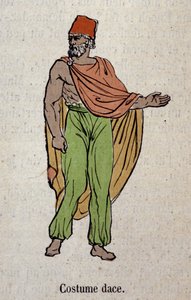 Costume pour un homme vivant en Dacie (Dace)