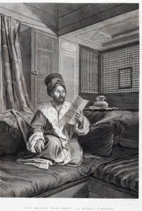 Costumes et Portraits : Seyd Moustafa Pacha blessé à la bataille d