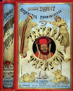 Couverture des « Aventures prodigieuses de Tartarin de Tarascon » de Daudet - Unknown artist