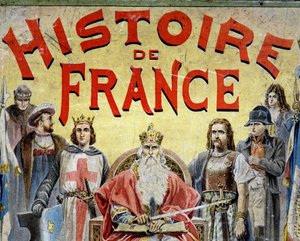 Couverture du livre « Histoire de France » avec des personnages historiques - Unknown artist