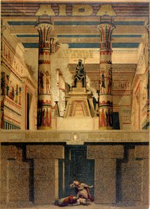 Couverture de la première partition de « Aida » de Giuseppe Verdi. Édition Ricordi. - Unknown artist