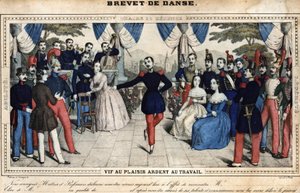 Certificat de danse, milieu du 19ème siècle, collection Stella