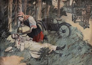 Mort du Grand-Duc Georges Alexandrovitch de Russie (1871-1899), à Abbas Tuman (Caucase) - gravure de « Le Pèlerin » de 1899