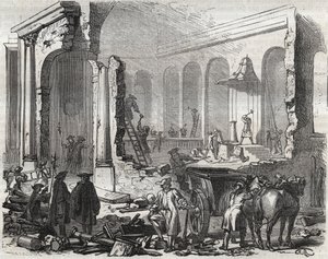 Démolition du temple de Charenton en novembre 1685 après la révocation de l