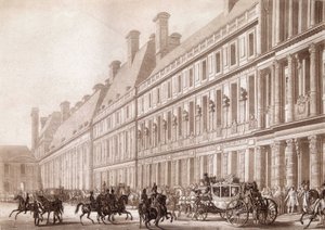 Départ de Napoléon du Louvre, pour son couronnement.