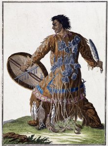Devin (chaman) du Kamtchatka (Sibérie) - gravure, début 19ème siècle