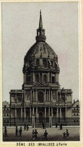 Dôme des Invalides à Paris. Chromolithographie de la fin du XIXe siècle - Unknown artist