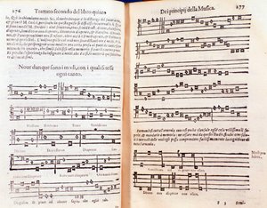 Double page de Margarita philosophica par Gregor Reisch (1600) - Unknown artist