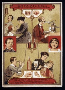 Gargarisme antiseptique et anesthésique du Dr Dumont - Publicité, fin du 19e siècle