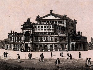 Dresde, Allemagne : vue du Théâtre Royal