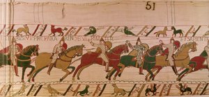 Le Duc Guillaume exhorte ses troupes à se préparer sagement comme des hommes pour la bataille contre l