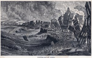 Tremblement de terre de Lisbonne au Portugal le 1er novembre 1755
