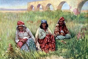 Femmes âgées amérindiennes, Californie